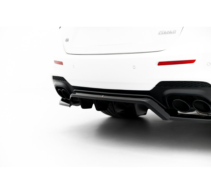 Maxton Design Rear Splitter (with vertical bars) Maserati Ghibli Modena Mk3 Facelift