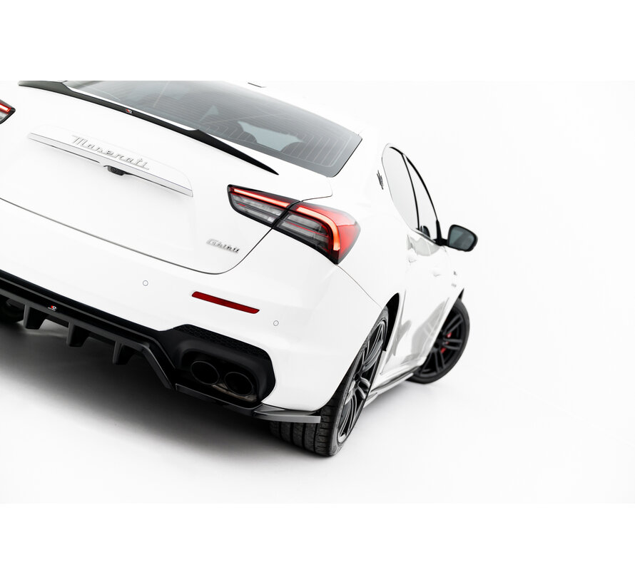 Maxton Design Rear Splitter (with vertical bars) Maserati Ghibli Modena Mk3 Facelift