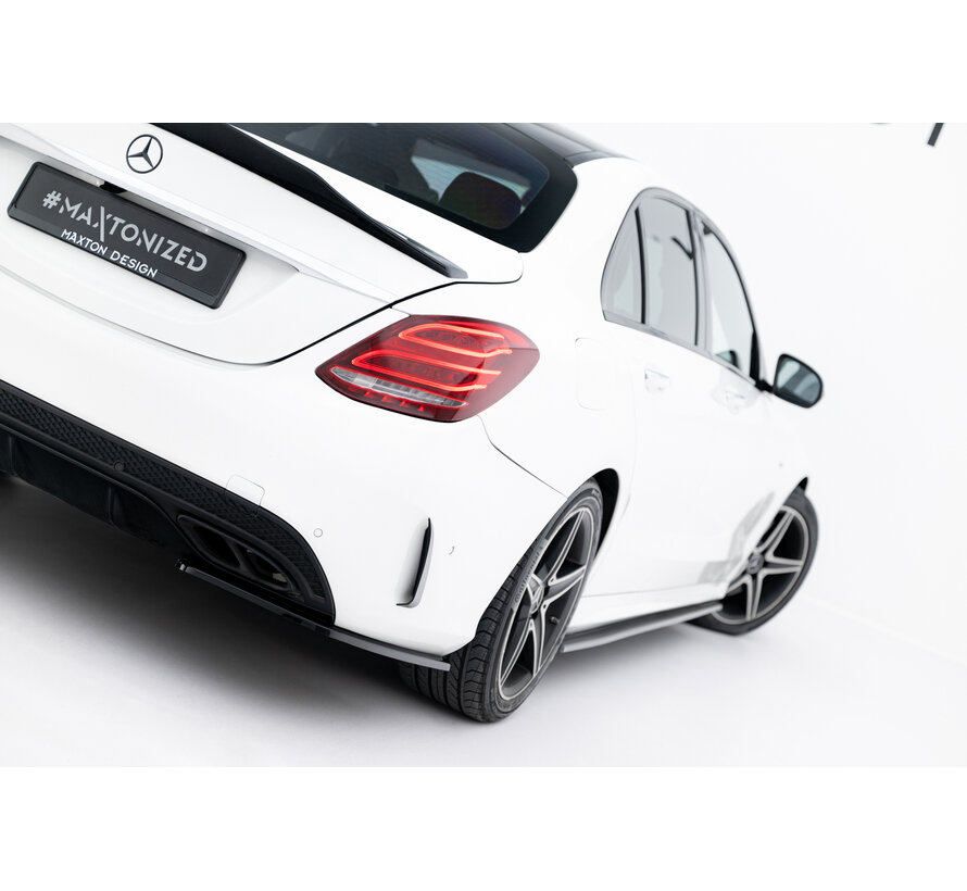 Maxton Design Rear Side Splitters Mercedes-Benz C AMG-Line / C43 AMG Sedan W205