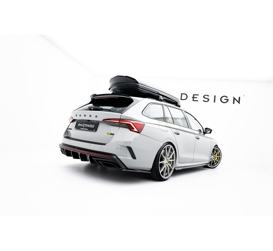 Maxton Design Rear Side Splitters V.7 Skoda Octavia RS Liftback / Combi Mk4