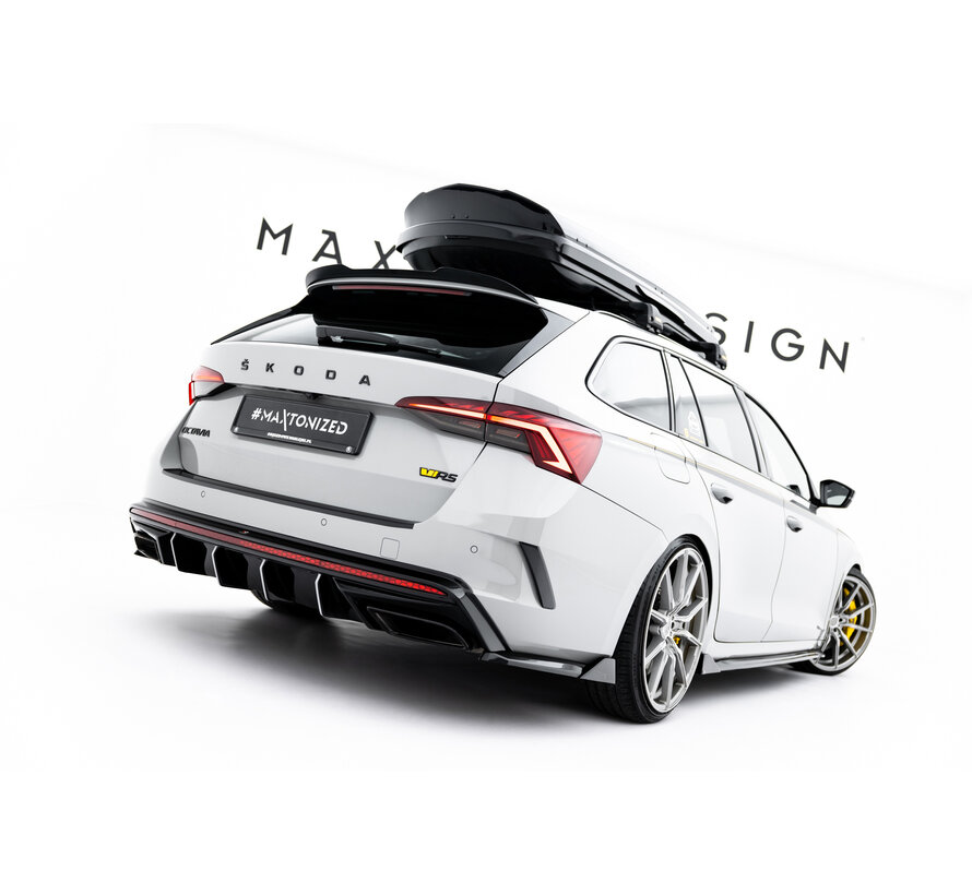 Maxton Design Rear Side Splitters V.8 Skoda Octavia RS Liftback / Combi Mk4
