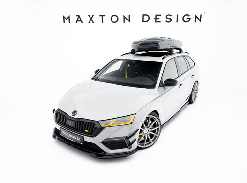 Maxton Design Maxton Design Front Splitter V.4 Skoda Octavia RS Mk4