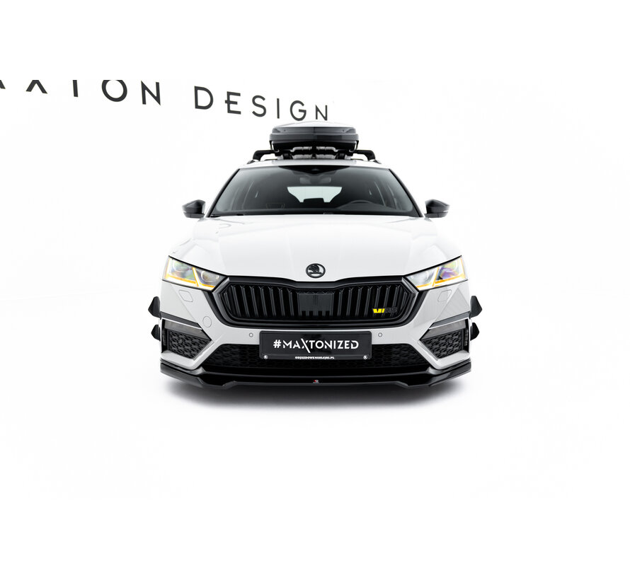 Maxton Design Front Splitter V.4 Skoda Octavia RS Mk4