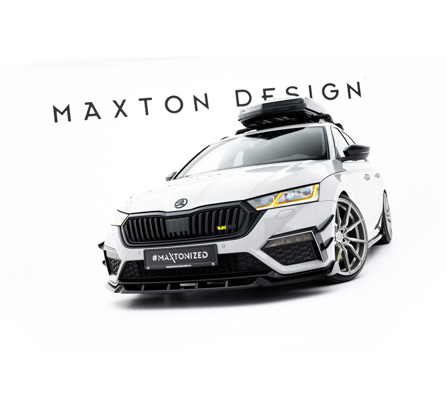 Maxton Design Front Splitter V.5 Skoda Octavia RS Mk4