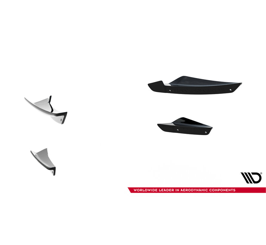 Maxton Design Front Bumper Wings (Canards) Skoda Octavia RS Mk4