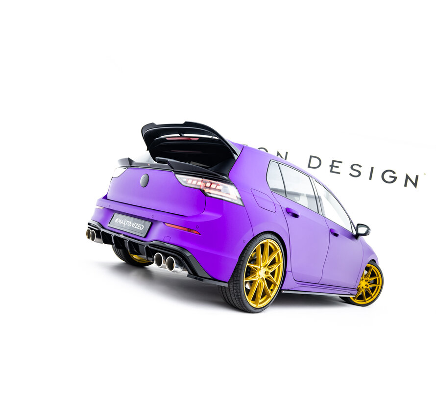 Maxton Design Lower Spoiler Cap 3D Volkswagen Golf  R Mk8 Facelift