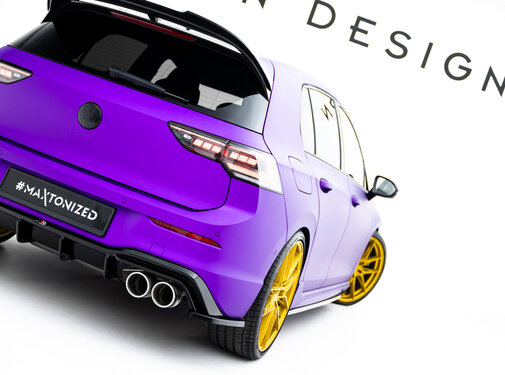 Maxton Design Maxton Design Rear Side Splitters V.4 for Volkswagen Golf R Hatchback Mk8 Facelift