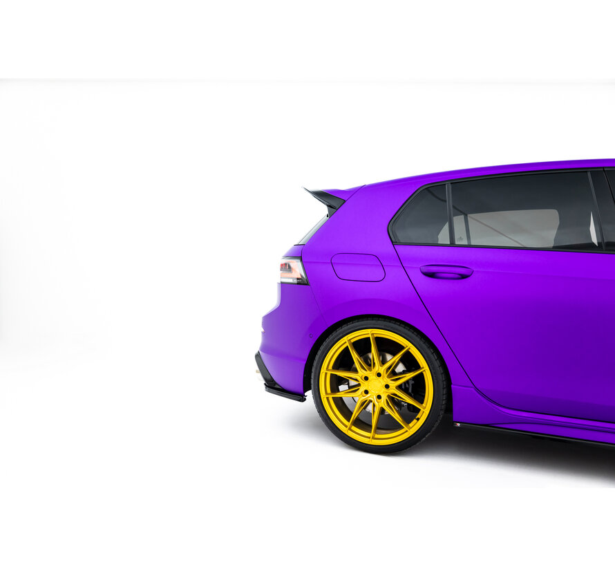 Maxton Design Rear Side Splitters V.4 for Volkswagen Golf R Hatchback Mk8 Facelift