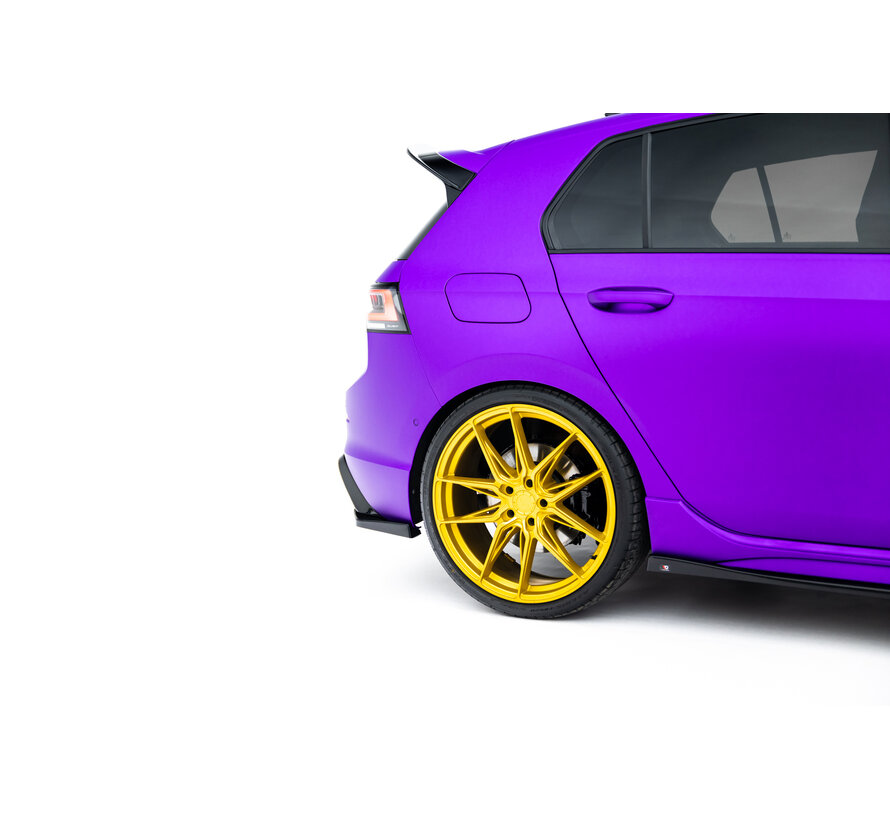 Maxton Design Rear Side Splitters V.6 for Volkswagen Golf R Hatchback Mk8 Facelift