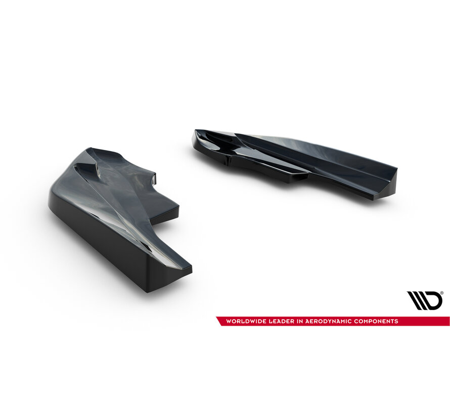 Maxton Design Rear Side Splitters V.6 for Volkswagen Golf R Hatchback Mk8 Facelift