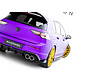 Maxton Design Rear Side Splitters V.6 + Flaps Volkswagen Golf R Hatchback Mk8 Facelift