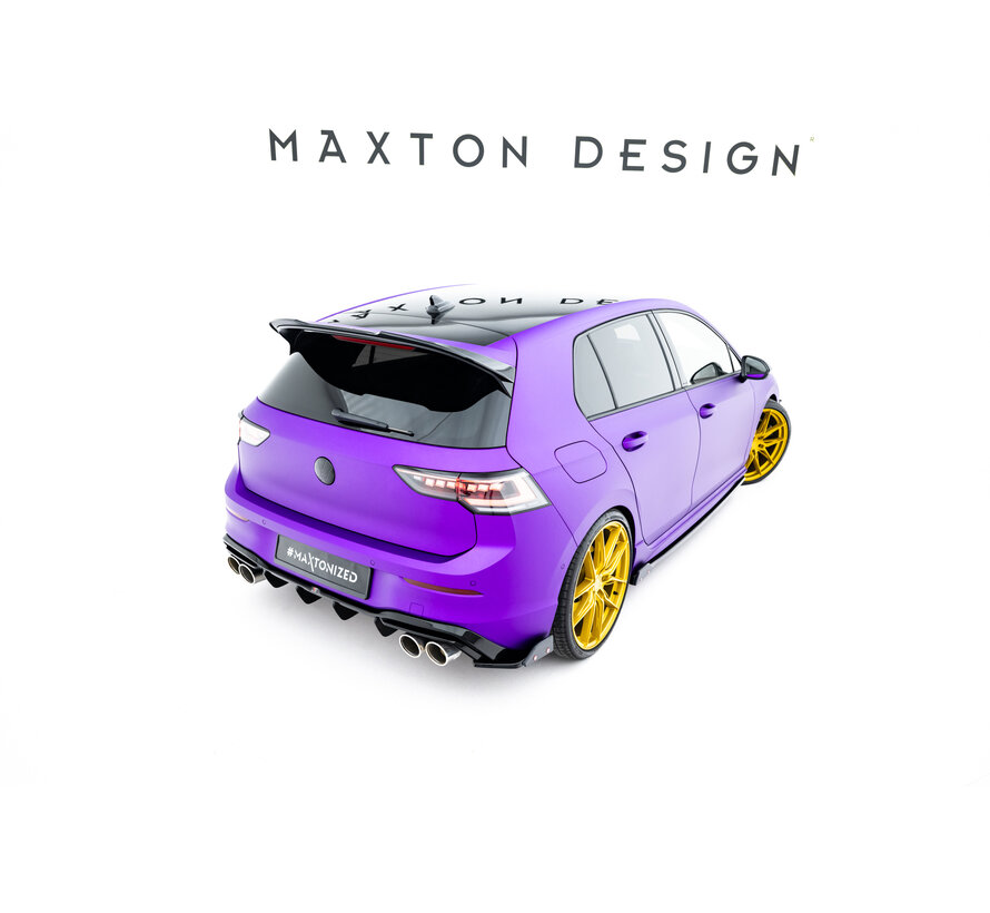 Maxton Design Rear Side Splitters V.6 + Flaps Volkswagen Golf R Hatchback Mk8 Facelift