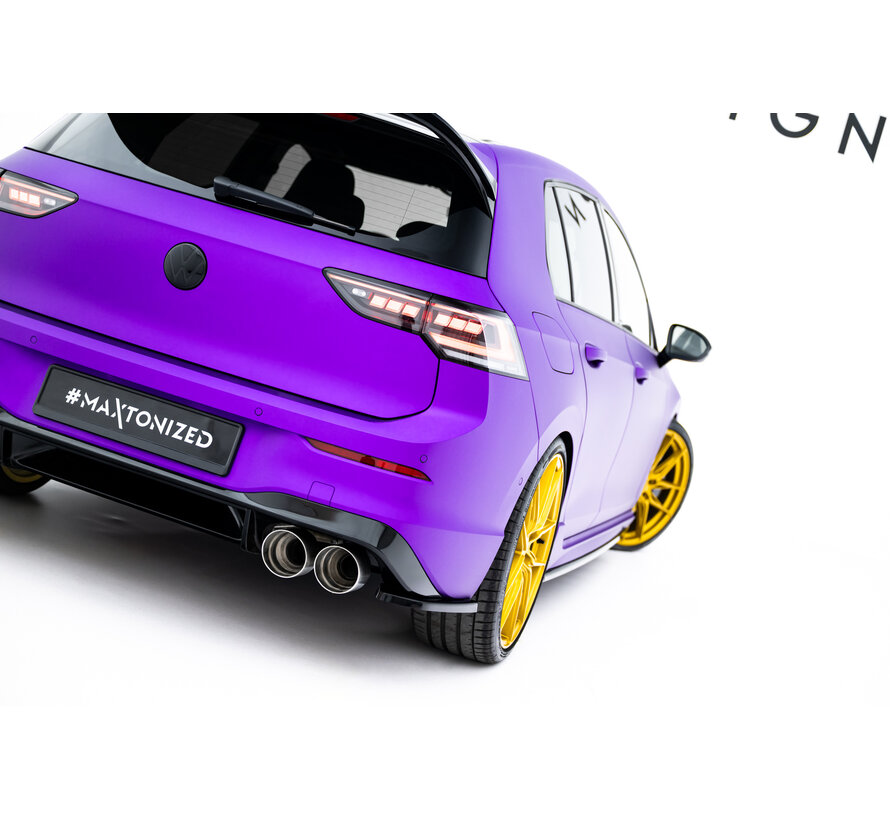 Maxton Design Rear Side Splitters V.1 for Volkswagen Golf R Hatchback Mk8 Facelift