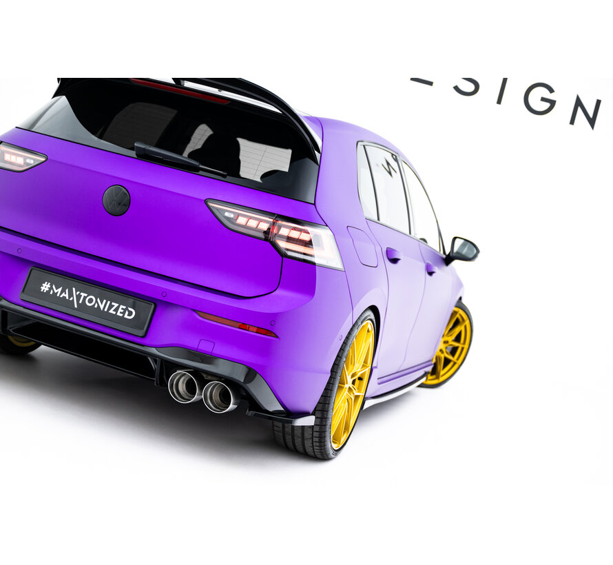 Maxton Design Rear Side Splitters V.2 for Volkswagen Golf R Hatchback Mk8 Facelift