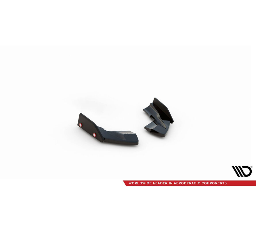 Maxton Design Rear Side Splitters V.2 + Flaps Volkswagen Golf R Hatchback Mk8 Facelift