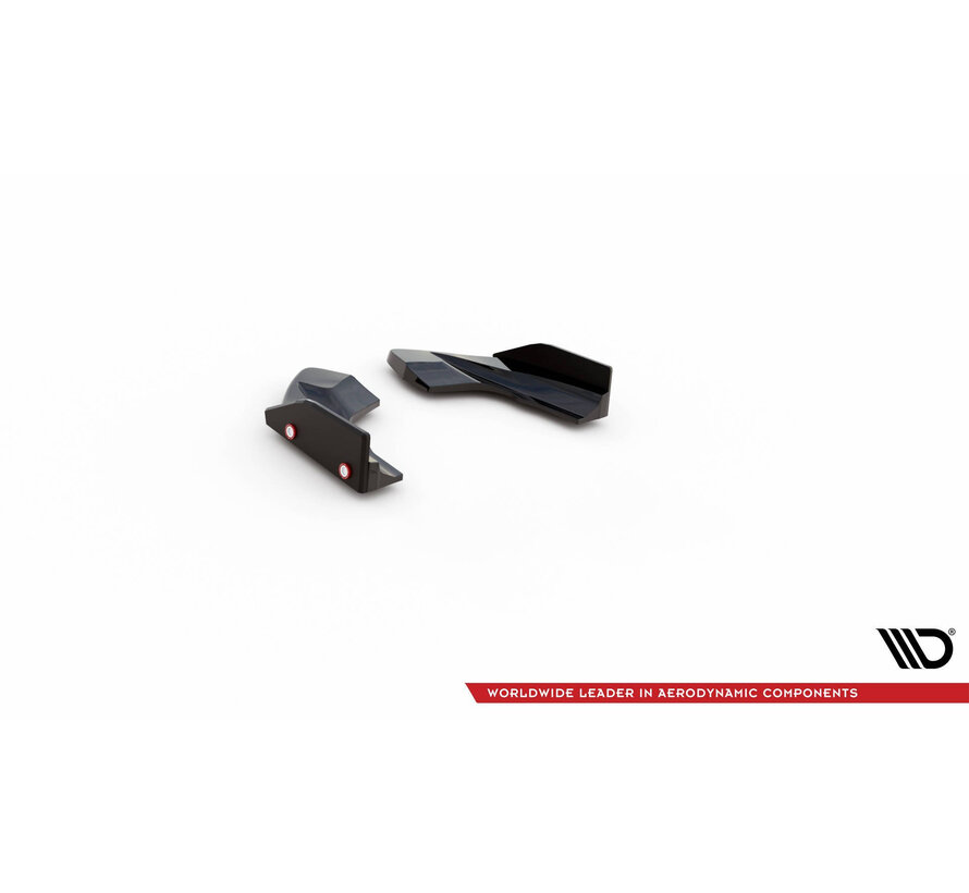 Maxton Design Rear Side Splitters V.2 + Flaps Volkswagen Golf R Hatchback Mk8 Facelift