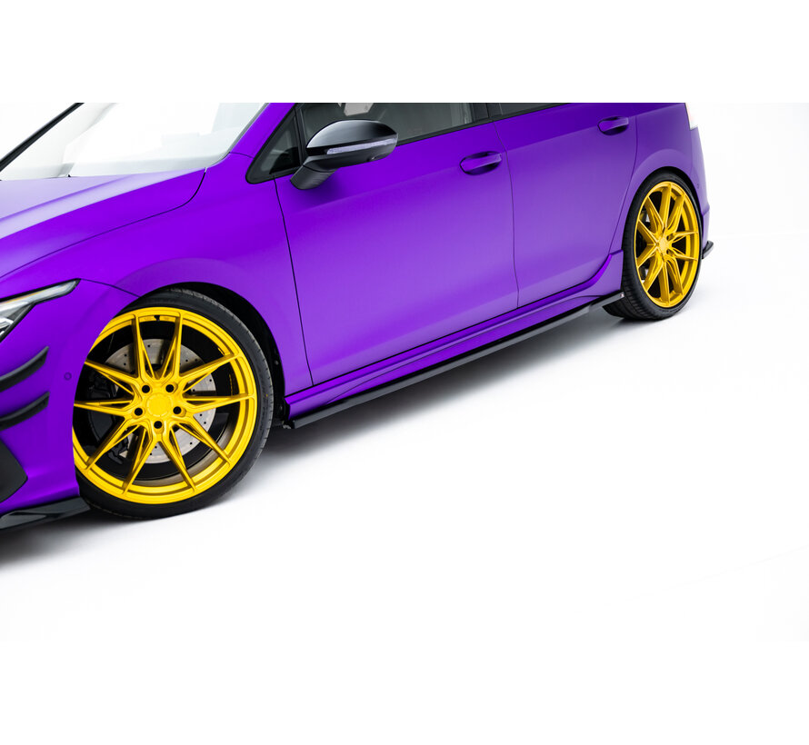 Maxton Design Side Skirts Diffusers V.1 Volkswagen Golf R Hatchback Mk8 Facelift