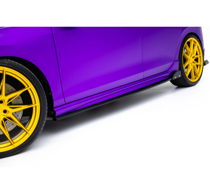 Maxton Design Side Skirts Diffusers V.2 + Flaps Volkswagen Golf R Hatchback Mk8 Facelift