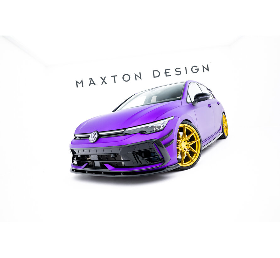 Maxton Design Front Splitter V.2 Volkswagen Golf R Hatchback Mk8 Facelift