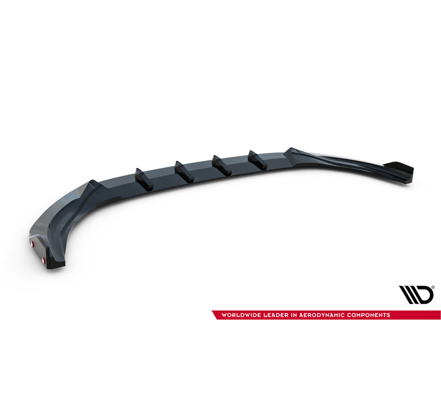 Maxton Design Front Splitter V.3 + Flaps Volkswagen Golf R Hatchback / Variant Mk8 Facelift