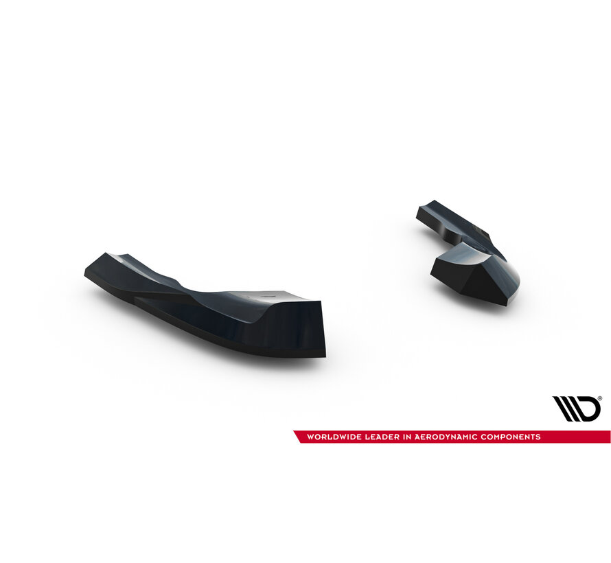 Maxton Design Rear Side Splitters V.8 Volkswagen Golf R Hatchback Mk8 / Mk8 Facelift