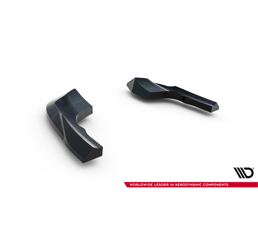 Maxton Design Rear Side Splitters V.8 Volkswagen Golf R Hatchback Mk8 / Mk8 Facelift