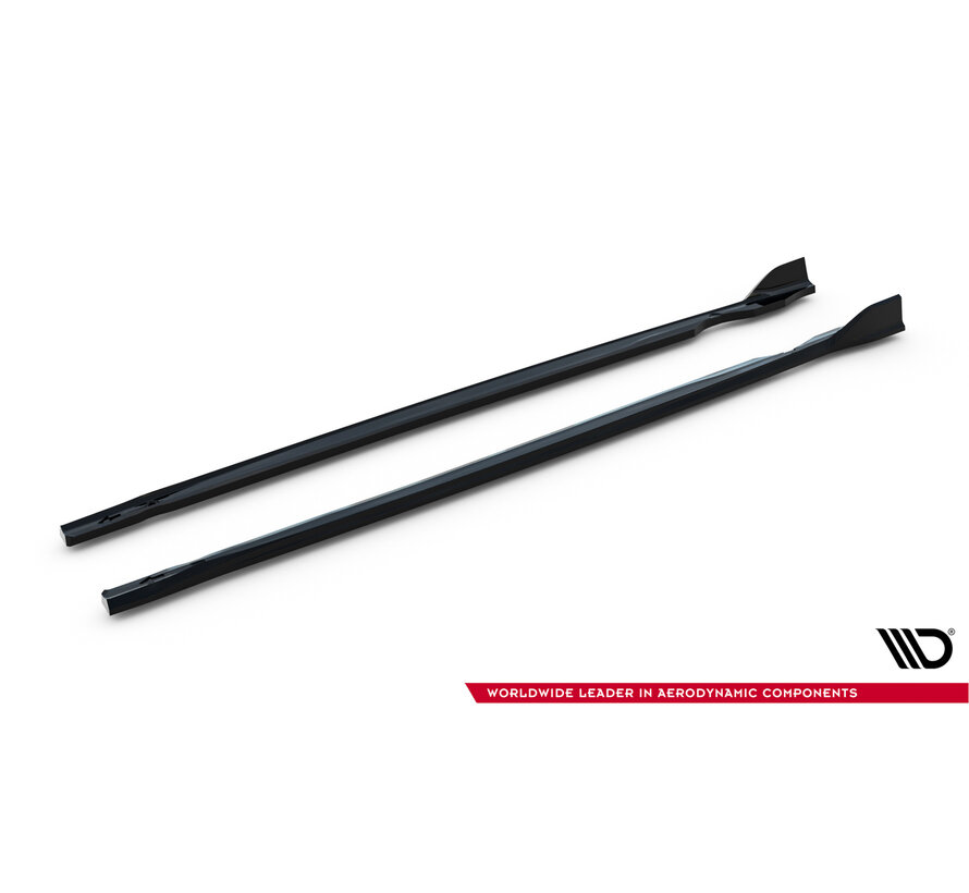 Maxton Design Side Skirts Diffusers V.4 Volkswagen Golf R Hatchback Mk8 / Mk8 Facelift
