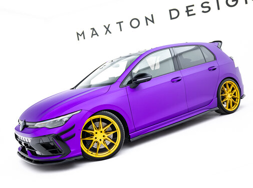 Maxton Design Maxton Design Set of Splitters V.2 Volkswagen Golf R Hatchback Mk8 Facelift