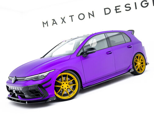 Maxton Design Maxton Design Set of Splitters V.4 Volkswagen Golf R Hatchback Mk8 Facelift