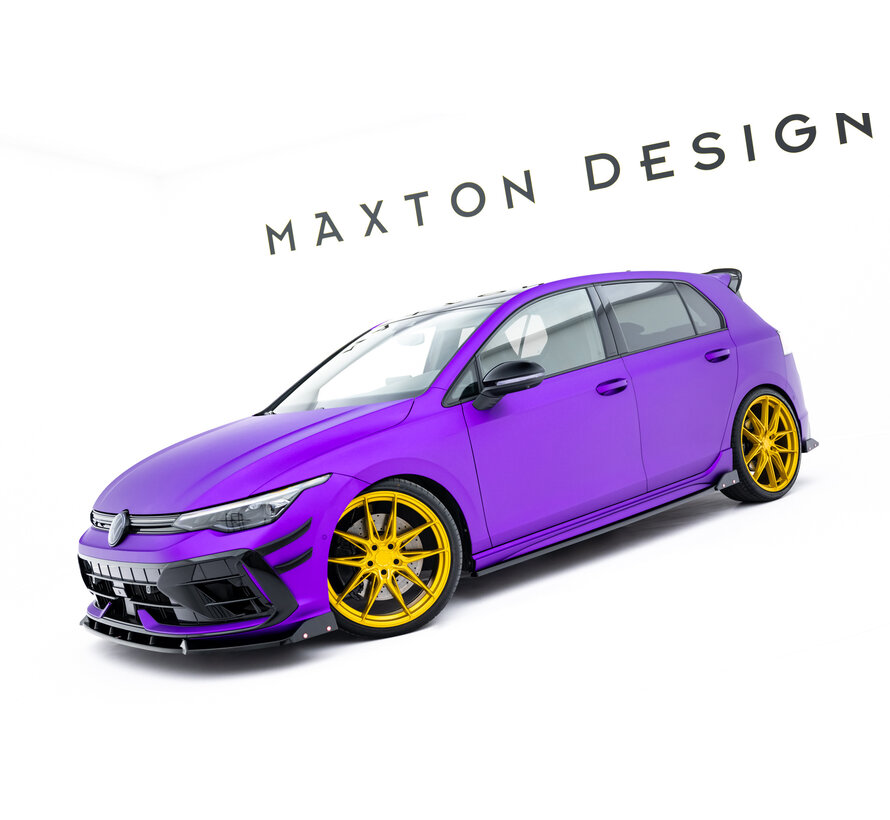 Maxton Design Set of Splitters V.4 Volkswagen Golf R Hatchback Mk8 Facelift