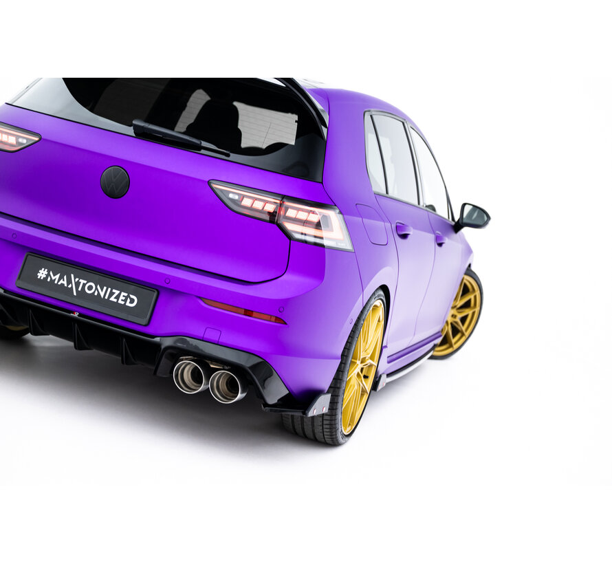 Maxton Design Set of Splitters V.4 Volkswagen Golf R Hatchback Mk8 Facelift