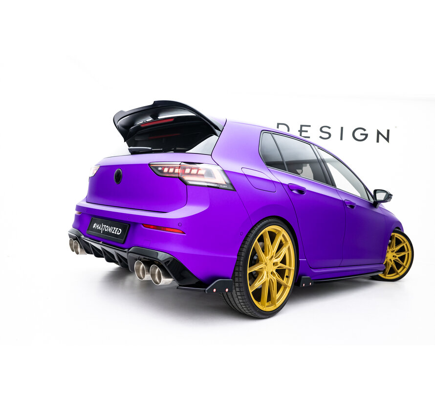 Maxton Design Set of Splitters V.4 Volkswagen Golf R Hatchback Mk8 Facelift