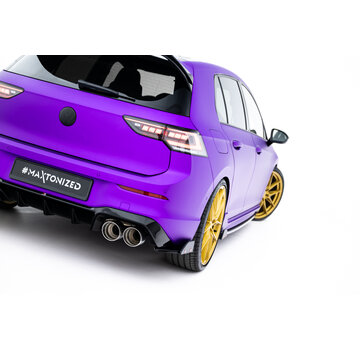 Maxton Design Maxton Design Rear Side Splitters V.5 + Flaps Volkswagen Golf R Hatchback Mk8 Facelift