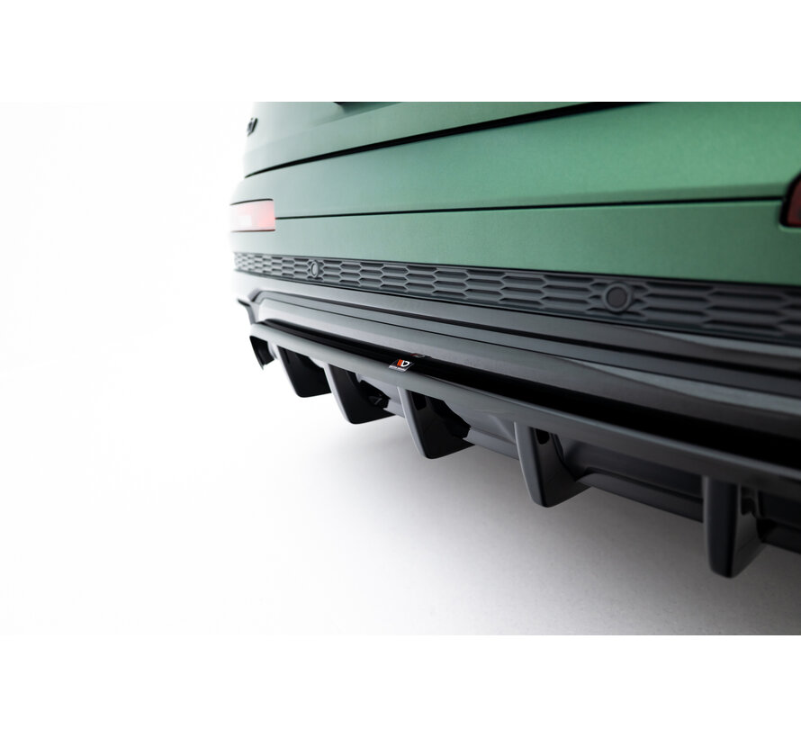 Maxton Design Rear Splitter (with vertical bars) Audi Q7 S-Line Mk2 Facelift