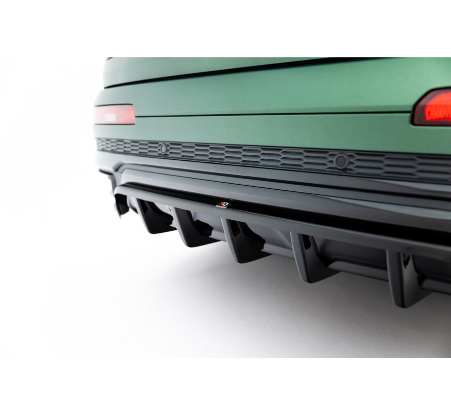 Maxton Design Rear Splitter (with vertical bars) Audi Q7 S-Line Mk2 Facelift