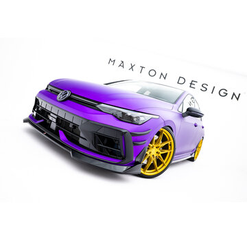 Maxton Design Maxton Design Front Splitter V.4 Volkswagen Golf R Hatchback Mk8 Facelift