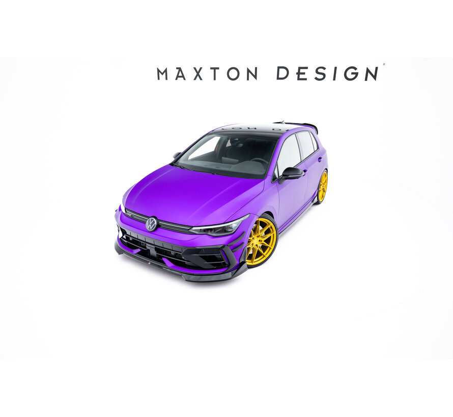 Maxton Design Front Splitter V.4 Volkswagen Golf R Hatchback Mk8 Facelift