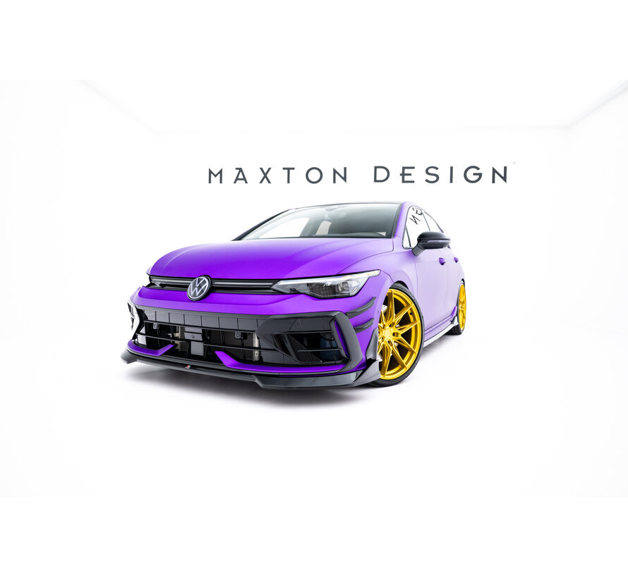 Maxton Design Front Splitter V.4 Volkswagen Golf R Hatchback Mk8 Facelift