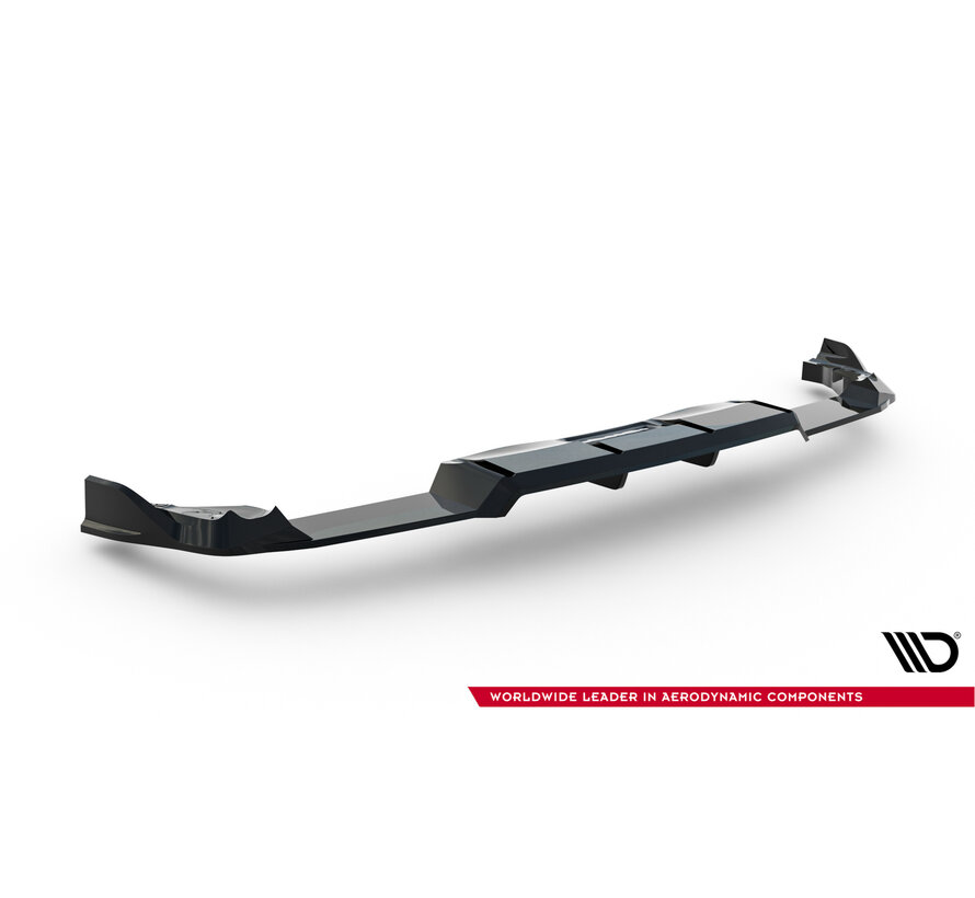 Maxton Design Rear Splitter (with vertical bars) V.1 Volkswagen Golf R Hatchback Mk8 / Mk8 Facelift