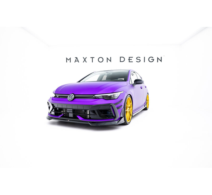 Maxton Design Set of Splitters V.6 Volkswagen Golf R Hatchback Mk8 Facelift