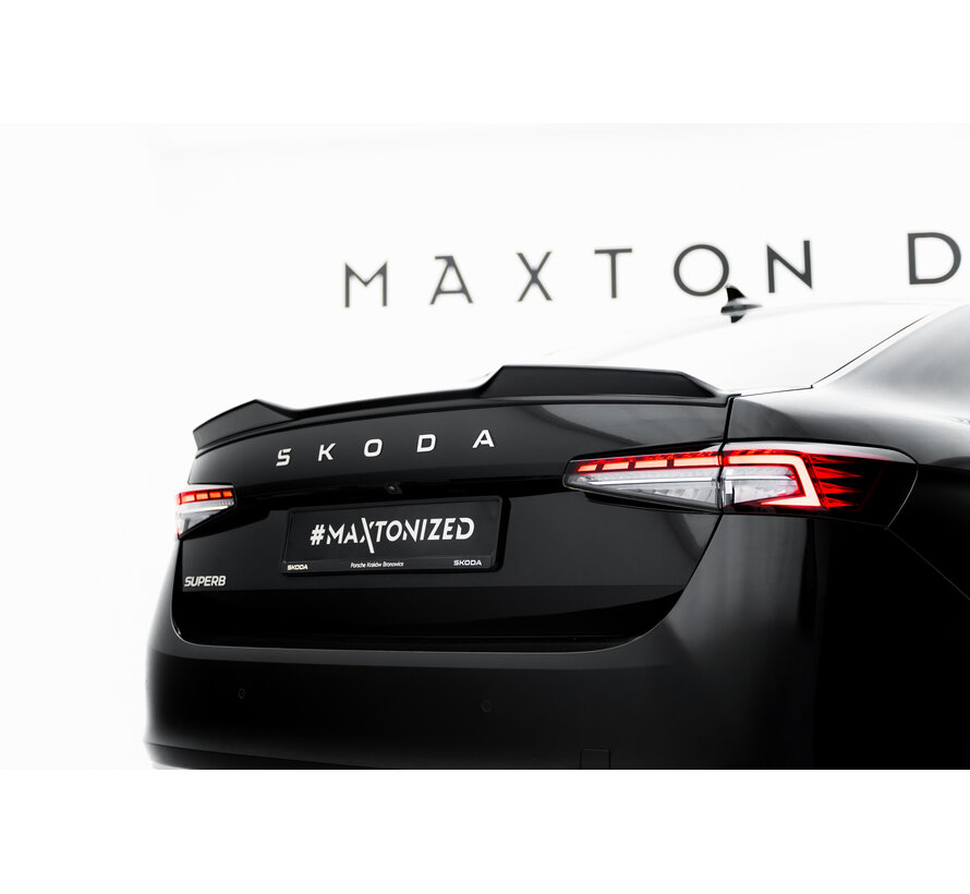 Maxton Design Spoiler Cap 3D Skoda Superb Sedan Mk4