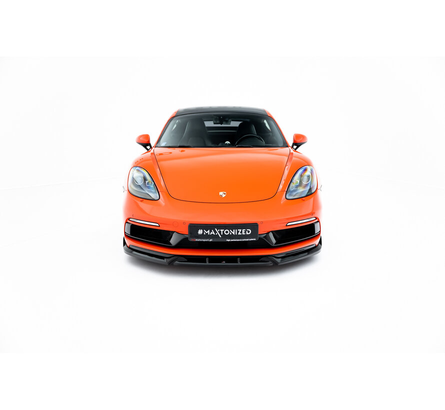 Maxton Design Front Splitter  V.3 Porsche 718 Cayman GTS 982c