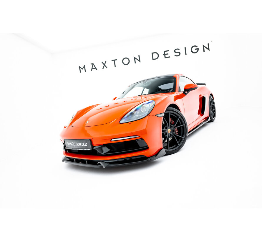 Maxton Design Front Splitter  V.3 Porsche 718 Cayman GTS 982c