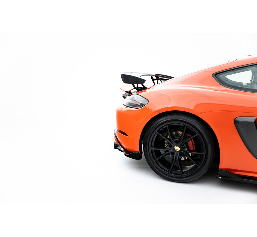Maxton Design Rear Splitter (with vertical bars) Porsche 718 Cayman GTS 982c