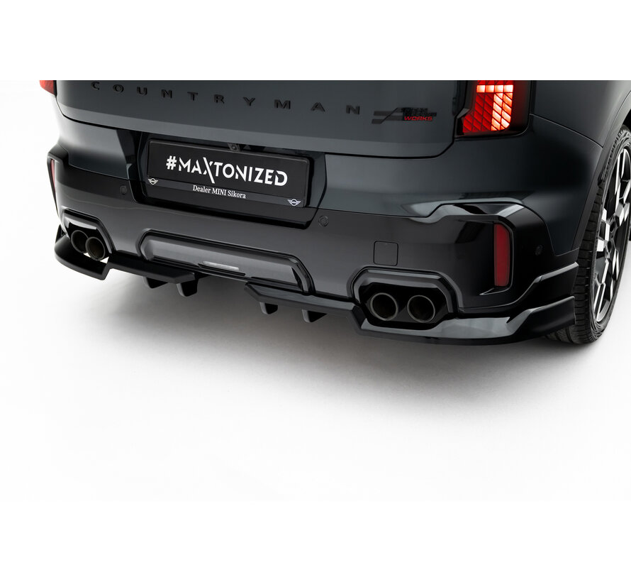 Maxton Design Rear Splitter (with vertical bars) Mini Countryman JCW U25
