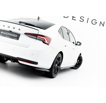 Maxton Design Maxton Design Rear Side Splitters Skoda Octavia Sportline Liftback / Combi Mk4 Facelift