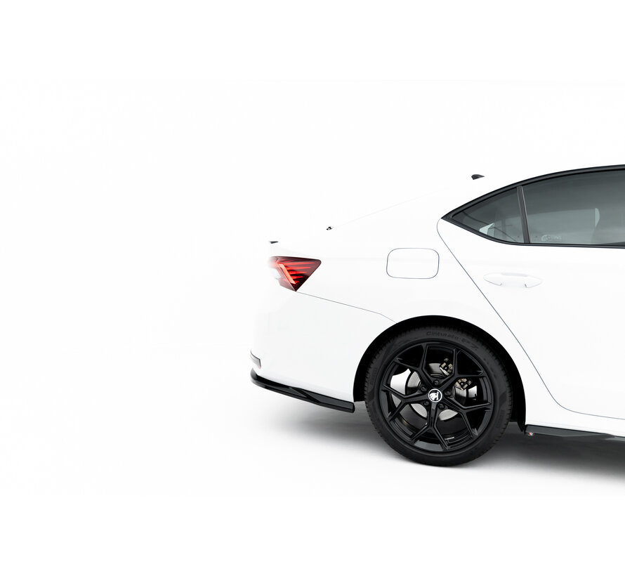 Maxton Design Rear Side Splitters Skoda Octavia Sportline Liftback / Combi Mk4 Facelift