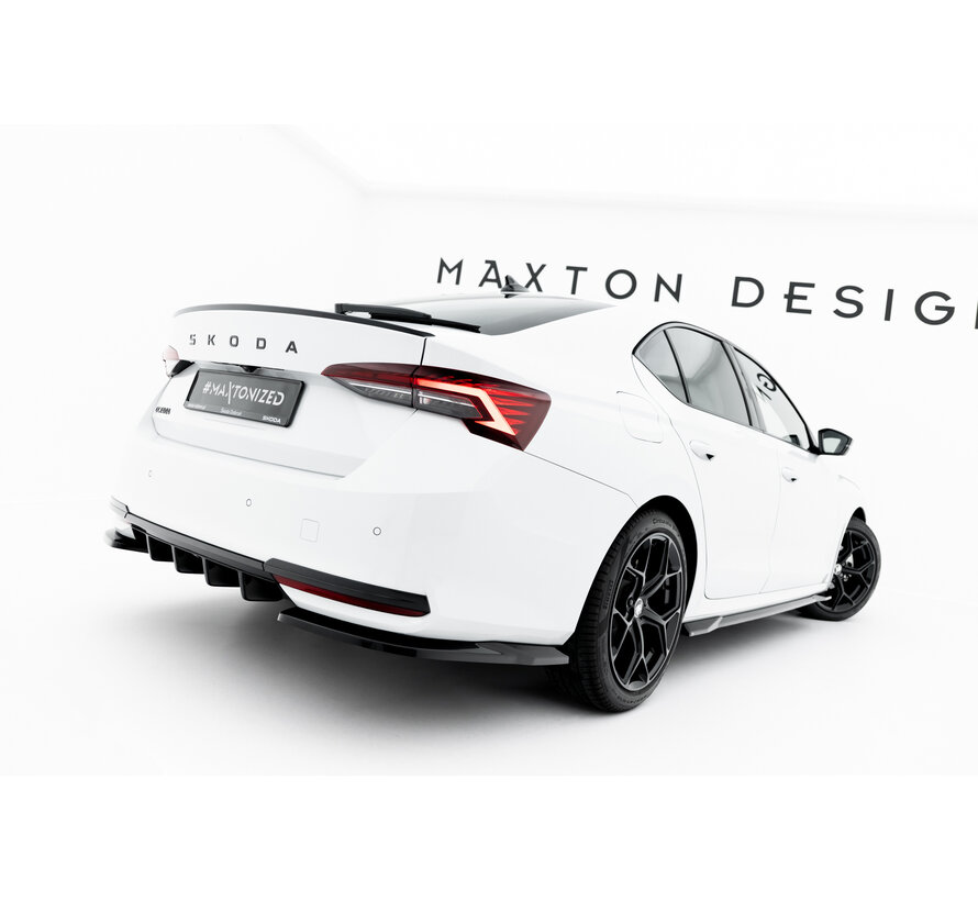 Maxton Design Rear Side Splitters Skoda Octavia Sportline Liftback / Combi Mk4 Facelift