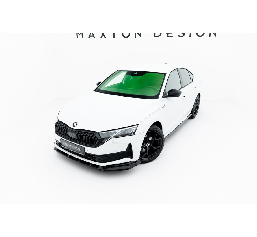 Maxton Design Set of Splitters Skoda Octavia Sportline Liftback / Combi Mk4 Facelift