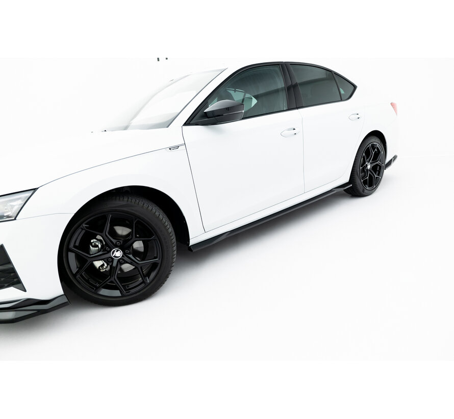 Maxton Design Set of Splitters Skoda Octavia Sportline Liftback / Combi Mk4 Facelift
